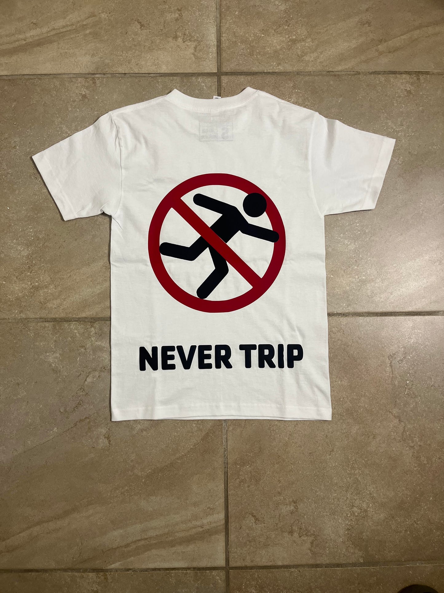 [NEVER TRIP] PAT Collection White Tee