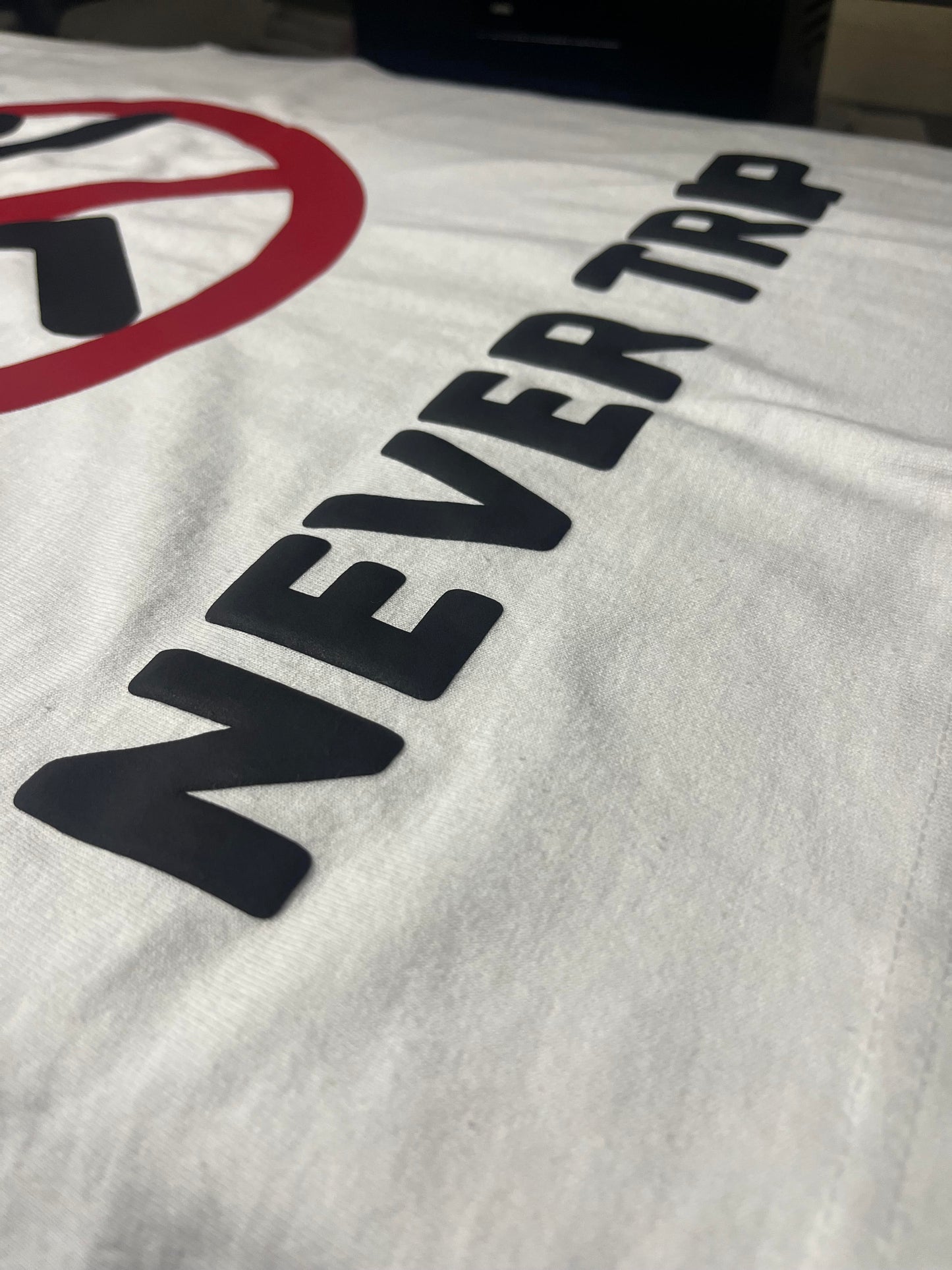 [NEVER TRIP] PAT Collection White Tee